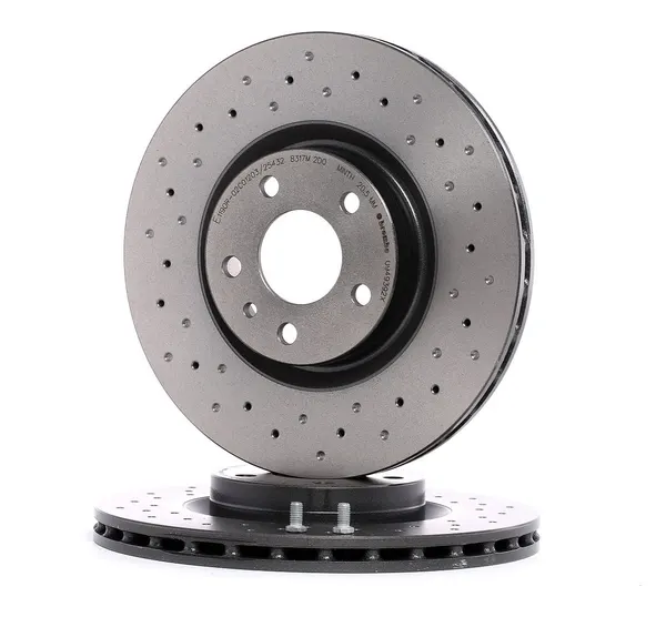 BREMBO Bremsscheibe gelocht/innenbel.