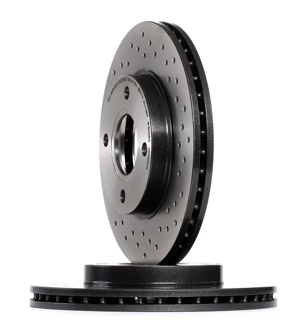 BREMBO Bremsscheibe gelocht/innenbel.
