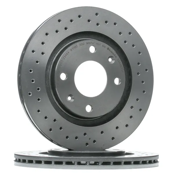 BREMBO Bremsscheibe gelocht/innenbel.
