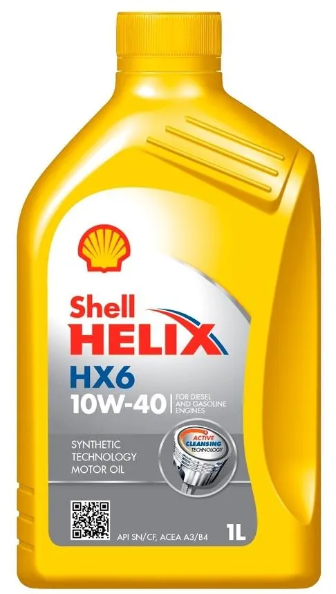 SHELL Motoröl Helix HX6 10W-40 Inhalt: 1l, Teilsynthetiköl