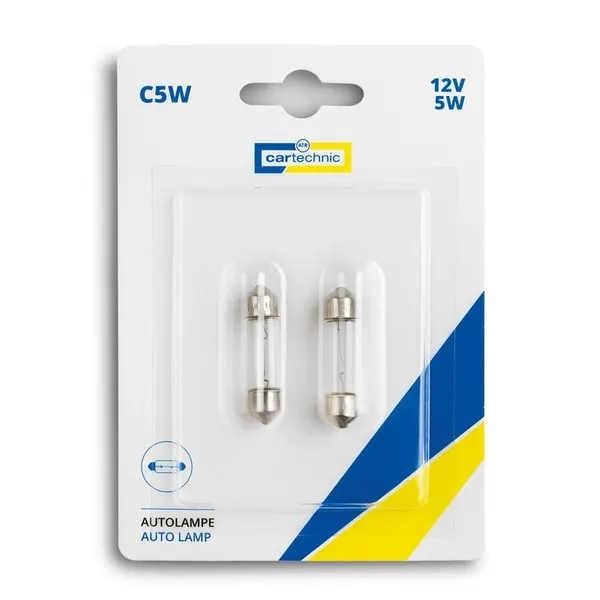 CARTECHNIC Glühlampe, Kennzeichenleuchte C5W
