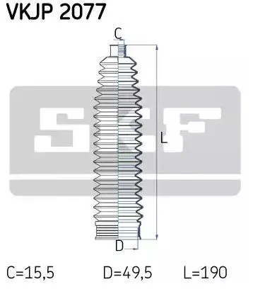 SKF Faltenbalgsatz, Lenkung Thermoplast