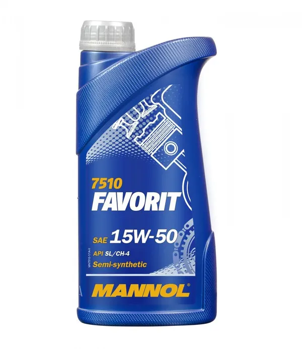 MANNOL Motoröl 15W-50, Inhalt: 1l, Teilsynthetiköl