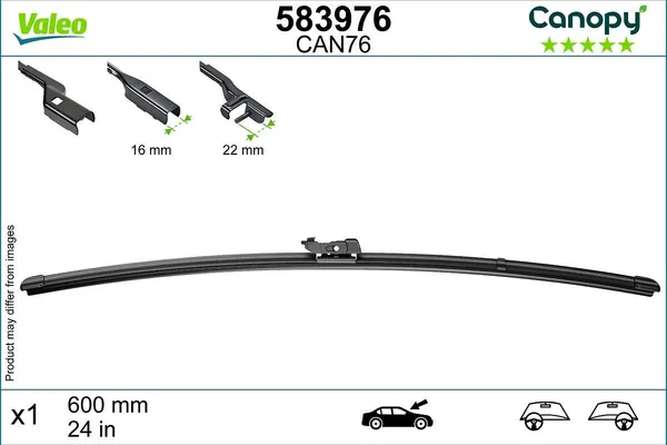 VALEO Scheibenwischer CANOPY 600mm