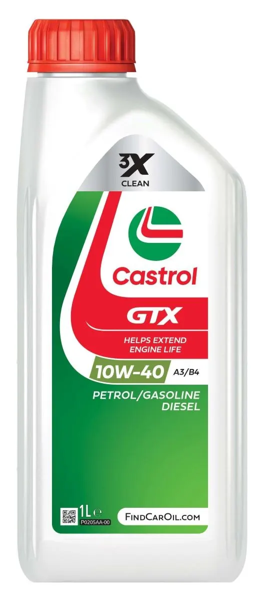 Castrol Motoröl Castrol GTX 10W-40 A3/B4 Inhalt: 1l, Teilsynthetiköl
