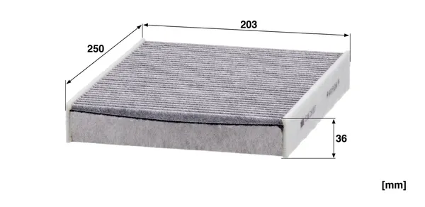 MANN-FILTER Innenraumfilter Aktivkohlefilter